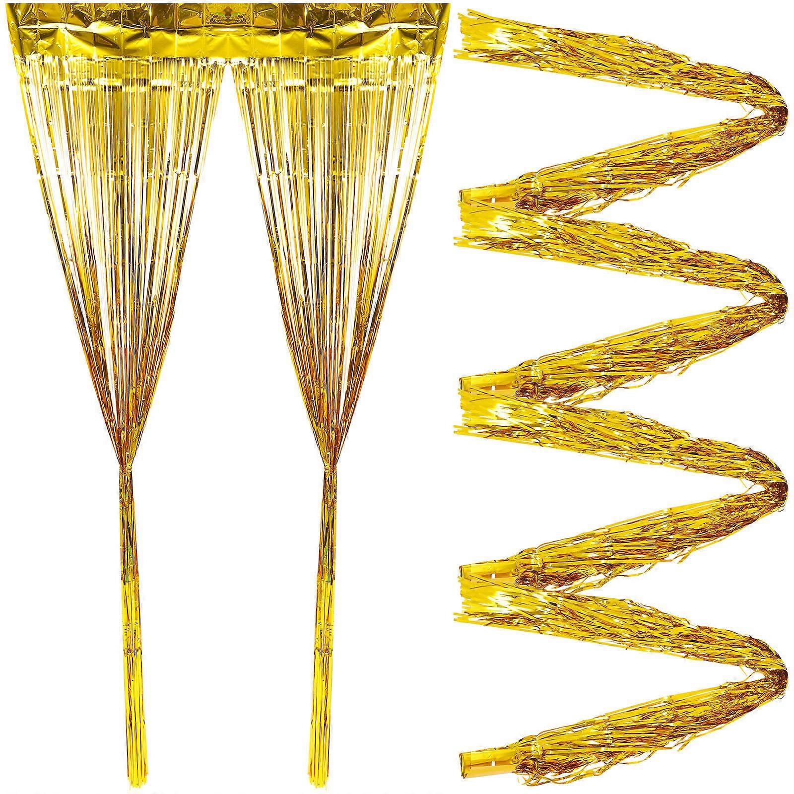 Here's a polished and engaging product description for your **Tinsel Streamer Curtains**:
✨ **5pcs Tinsel Streamer Curtains – Shimmering Fringe