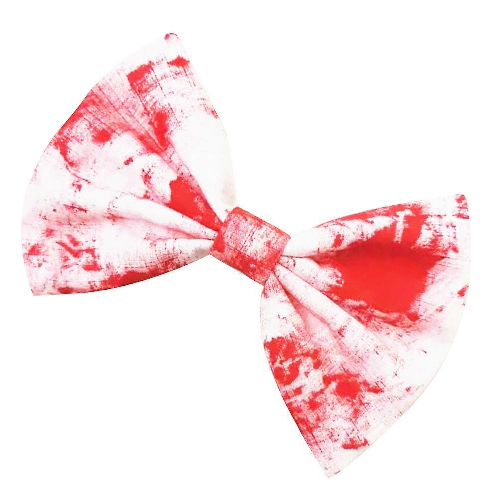 Halloween Costume Accessory Printed Bow Hair Clip For Kids And Women In Assorted Color 1Pack