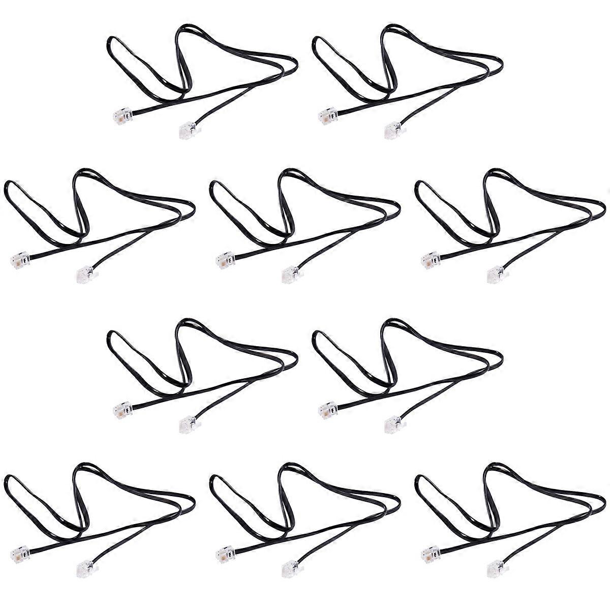 10X RJ11 6P4C Telephone Cable Cord ADSL Modem 1 Meters