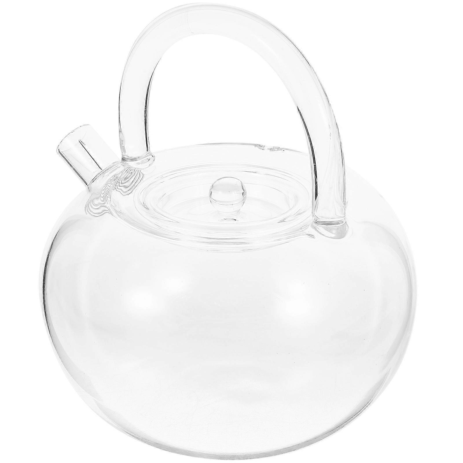 Water Heating Kettle Glass Stove Entertaining 780ml Simple Lines 1Set