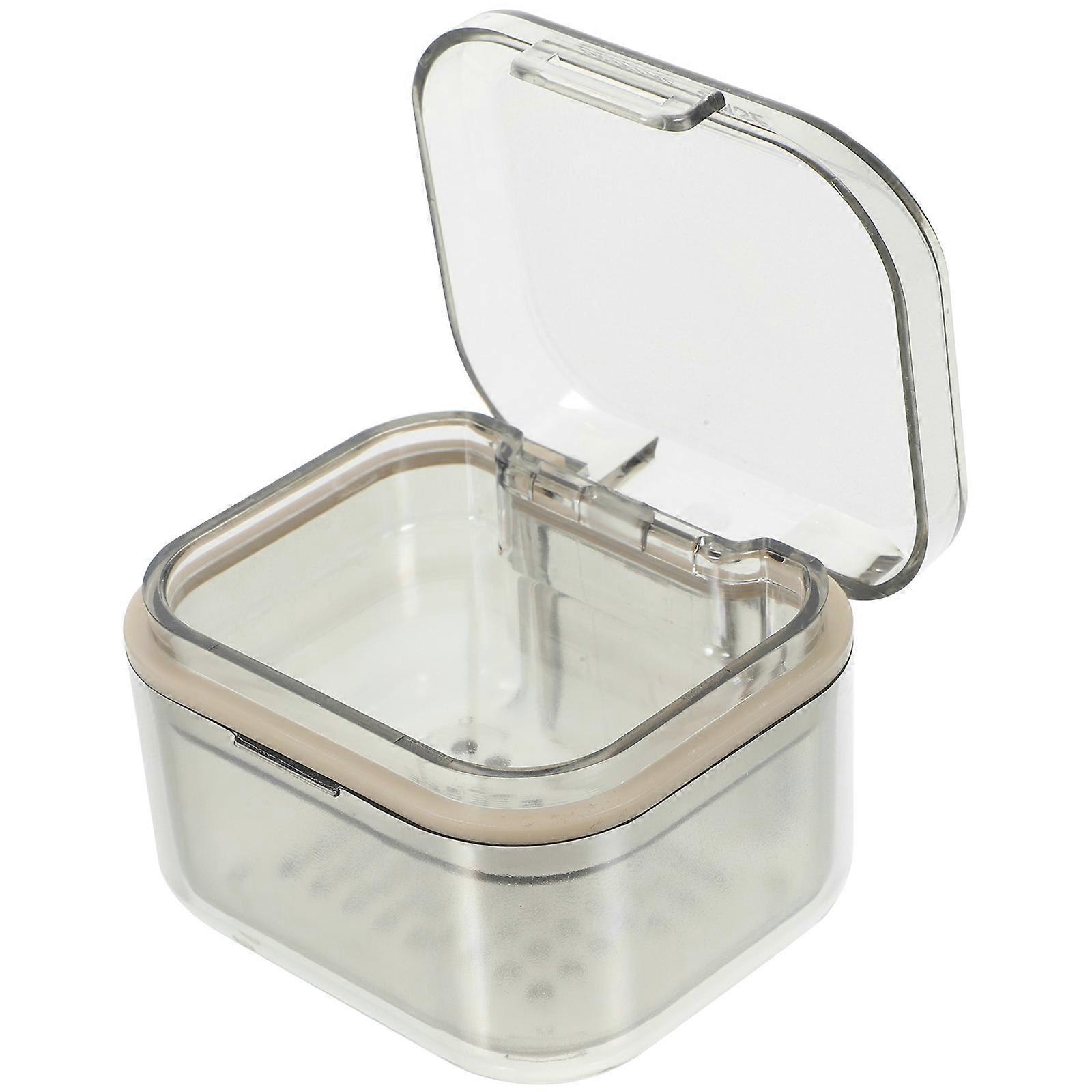 Plastic Denture Storage Case For Travel Purpose Hygienic Protection 1Pack