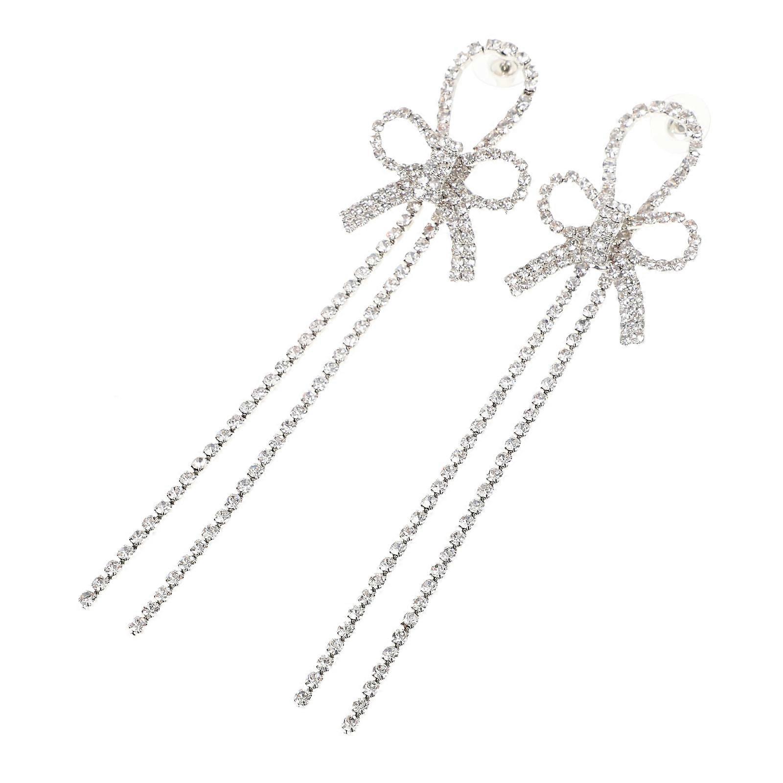 Crystal Tassel Chain Earrings, Quality Material with Excellent Craftsmanship