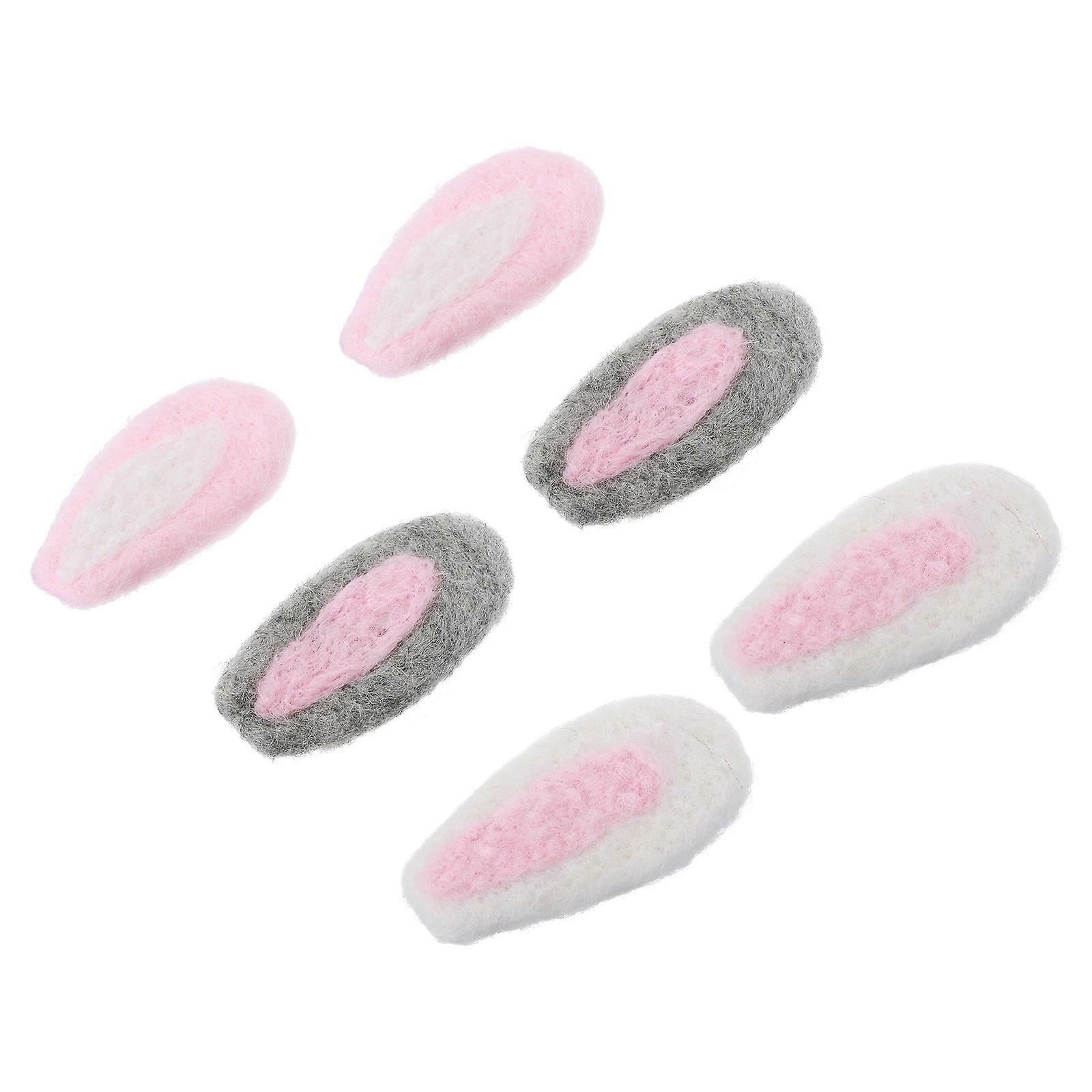 Wool Felt Rabbit Ears Set for DIY Projects, Functional and Stylish Design Options