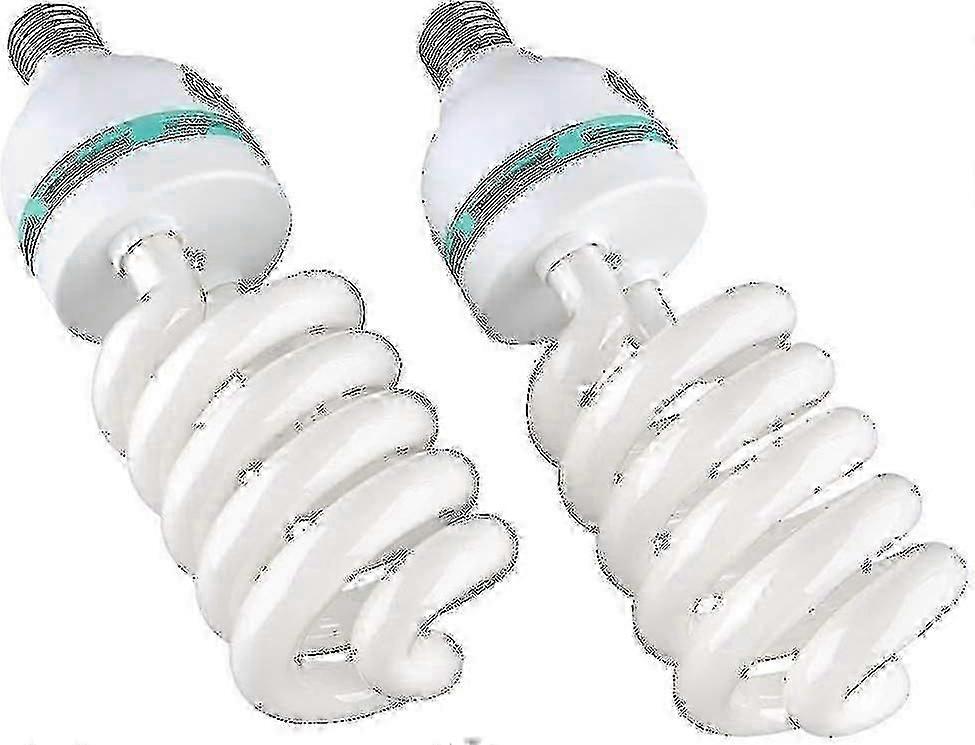 2pcs 135W E27 5500K Daylight Photography Light Bulbs 220V for Photo Studio Video