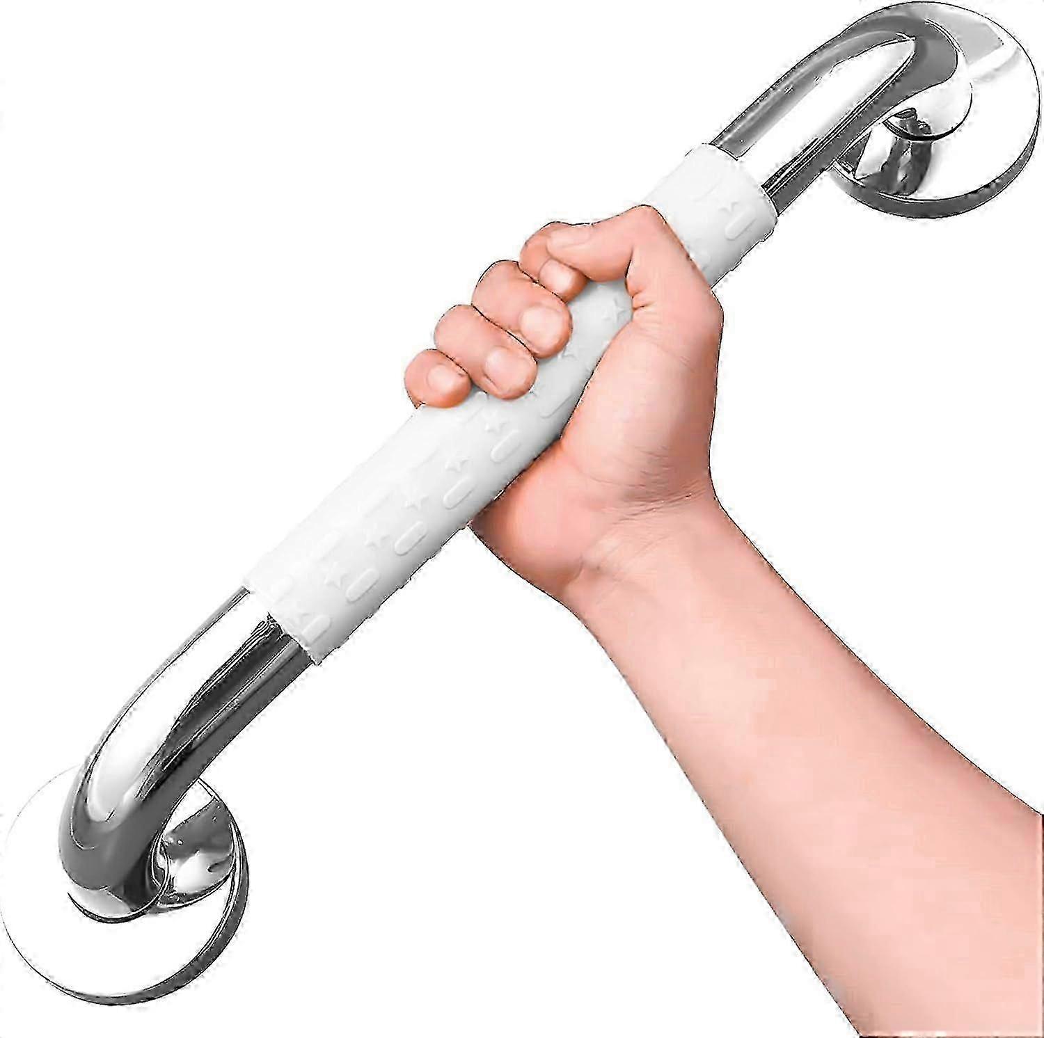 White Bathtub Safety Handle - Fluorescent Wall Mount Rail