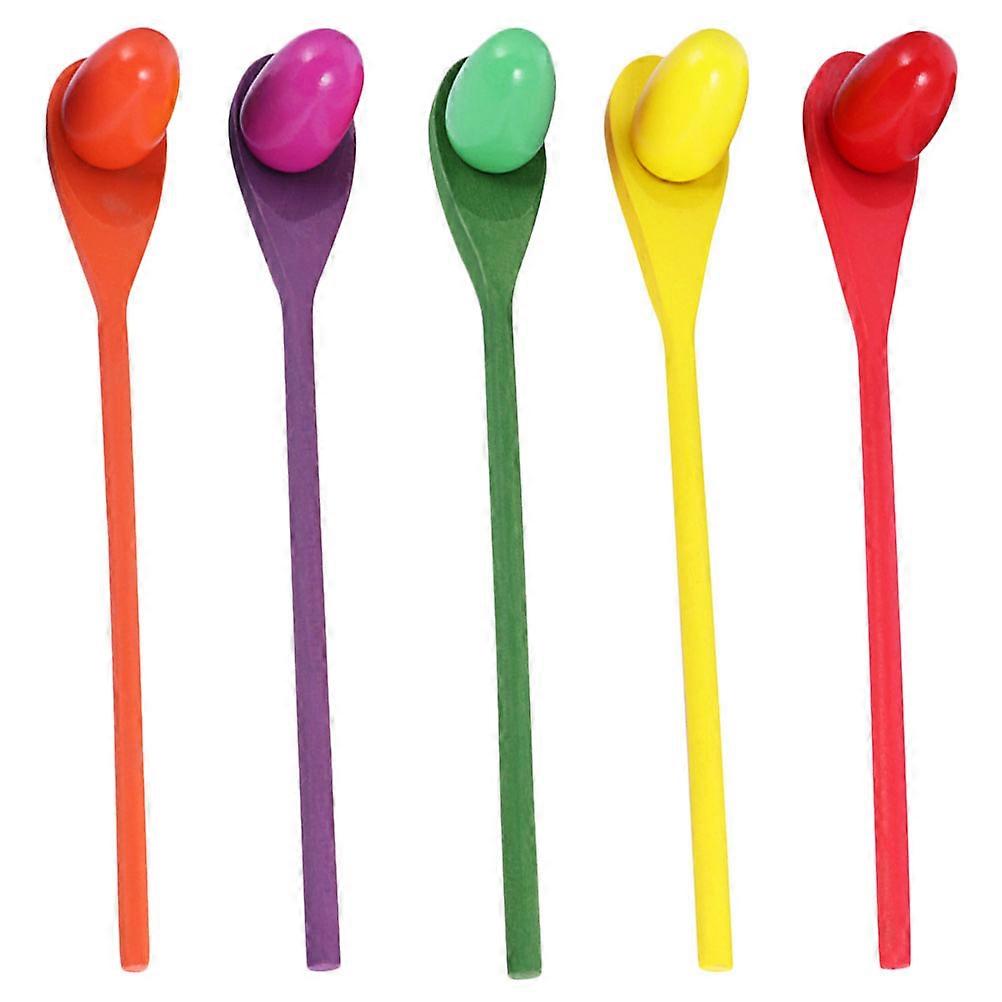 Assorted Color Wooden Balancing Game Toy for Kids Sensory Exercise 5Sets