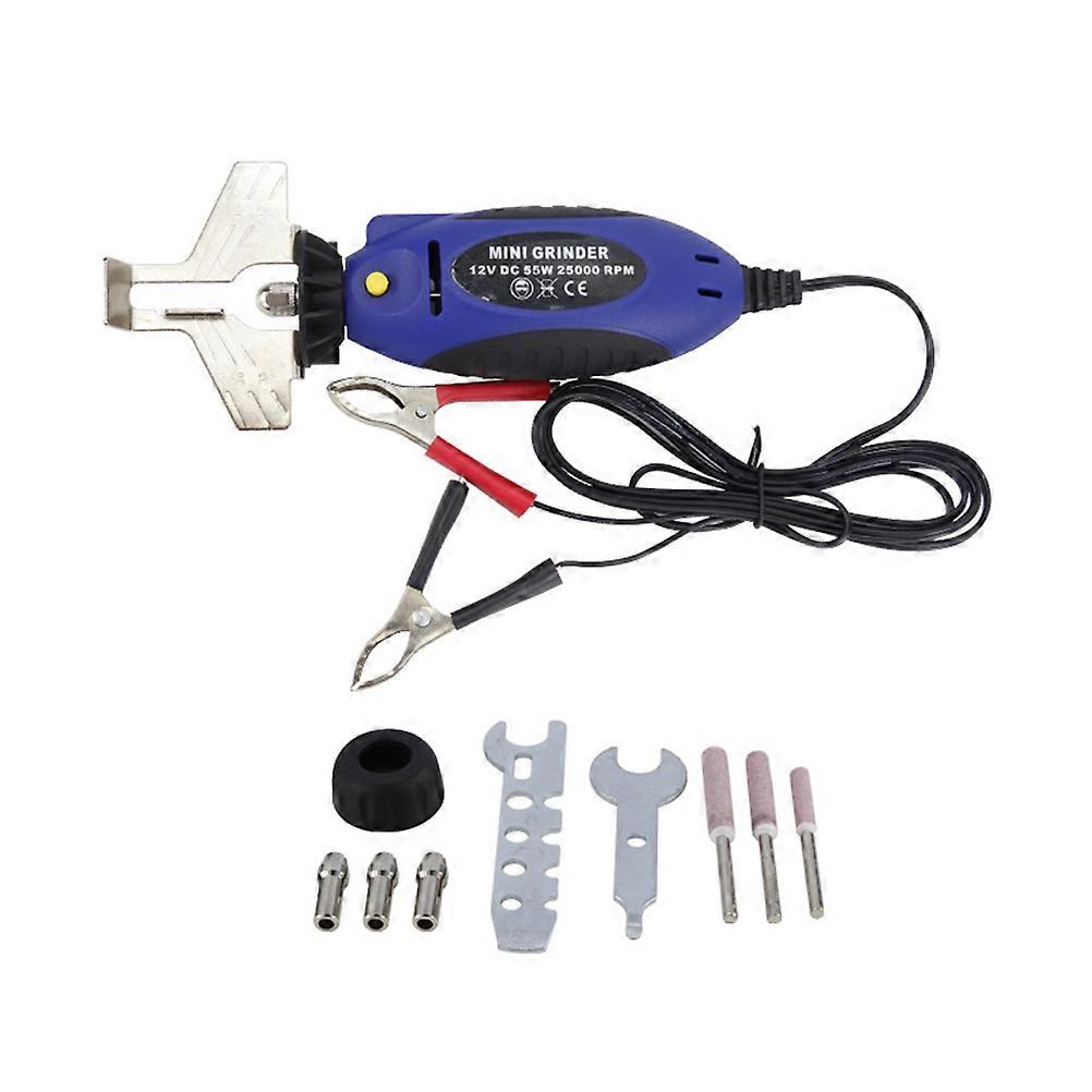 Hand-sharpening Electric Chain Sharpening Tool For Chain Maintenance 7.8X7.6X5cm Blue 1 Set