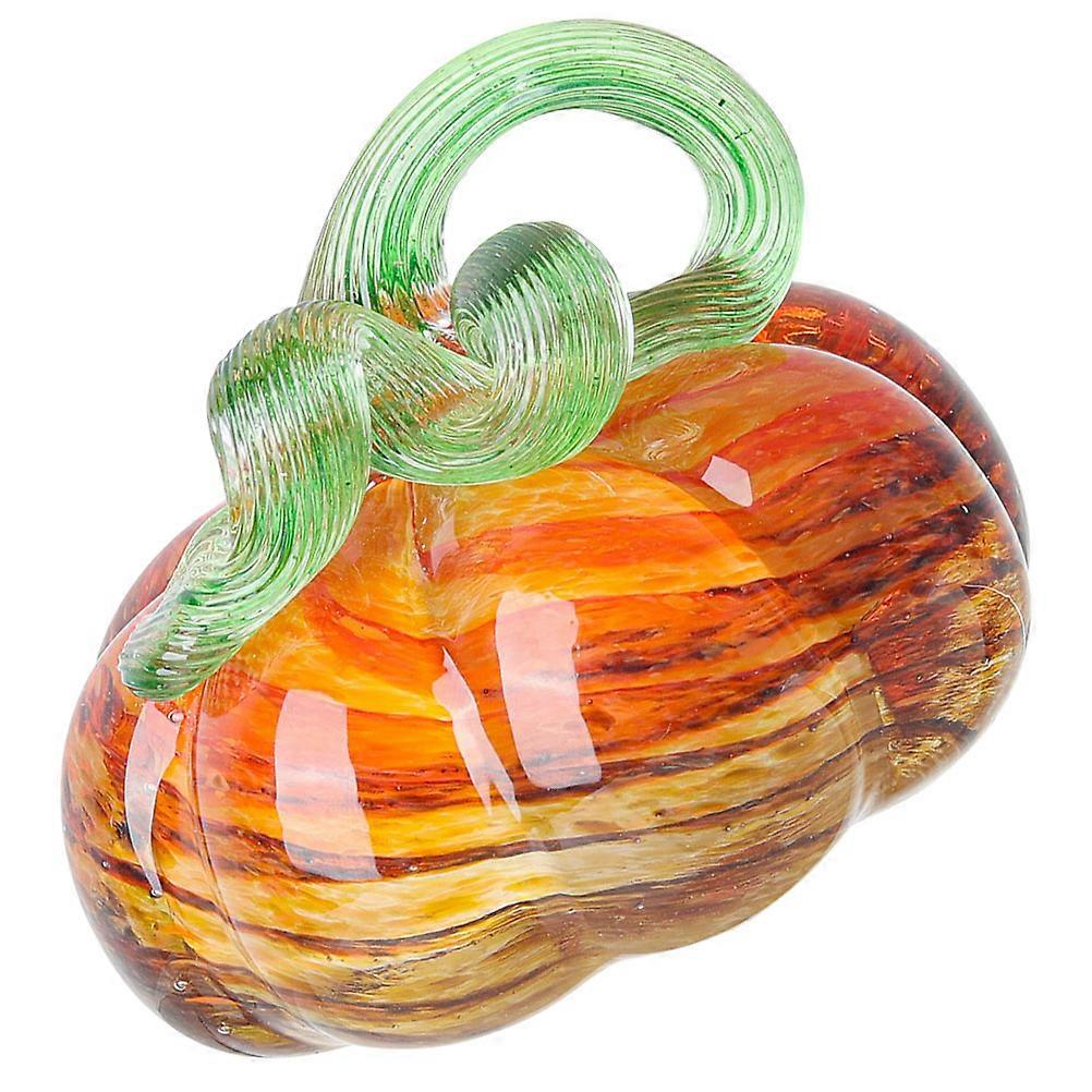 Beautiful Crystal Crafted Pumpkin Sculpture For Fall Decorations 8X8X7Cm 1Pack
