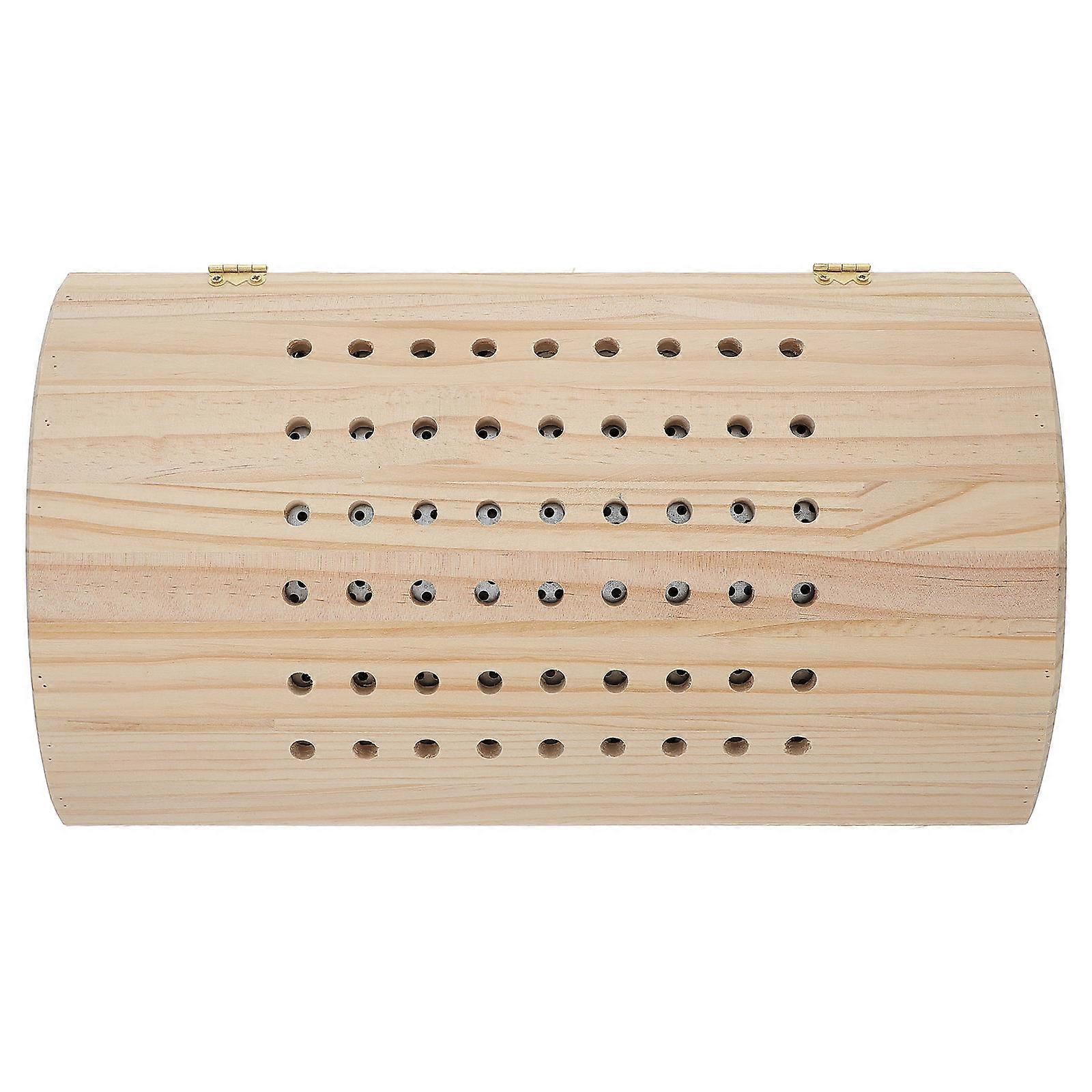 Ergonomic Wooden Moxibustion Pillow for Lumbar Support, Comfortable Health Pillow for Home Use and Massage Therapy, Shaped Design for Relaxation