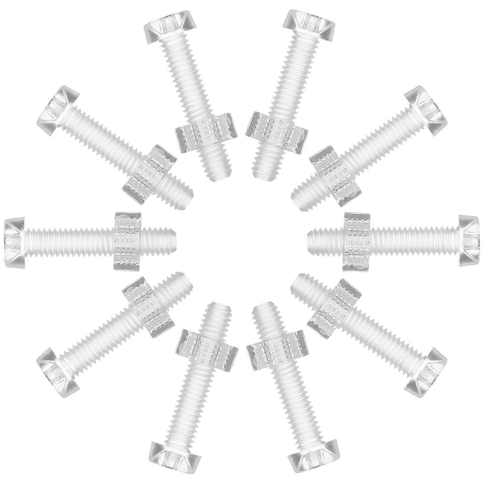 Transparent Acrylic Screw and Nut Set for Furniture Assembly – Durable Self Tapping Fasteners for Versatile Use