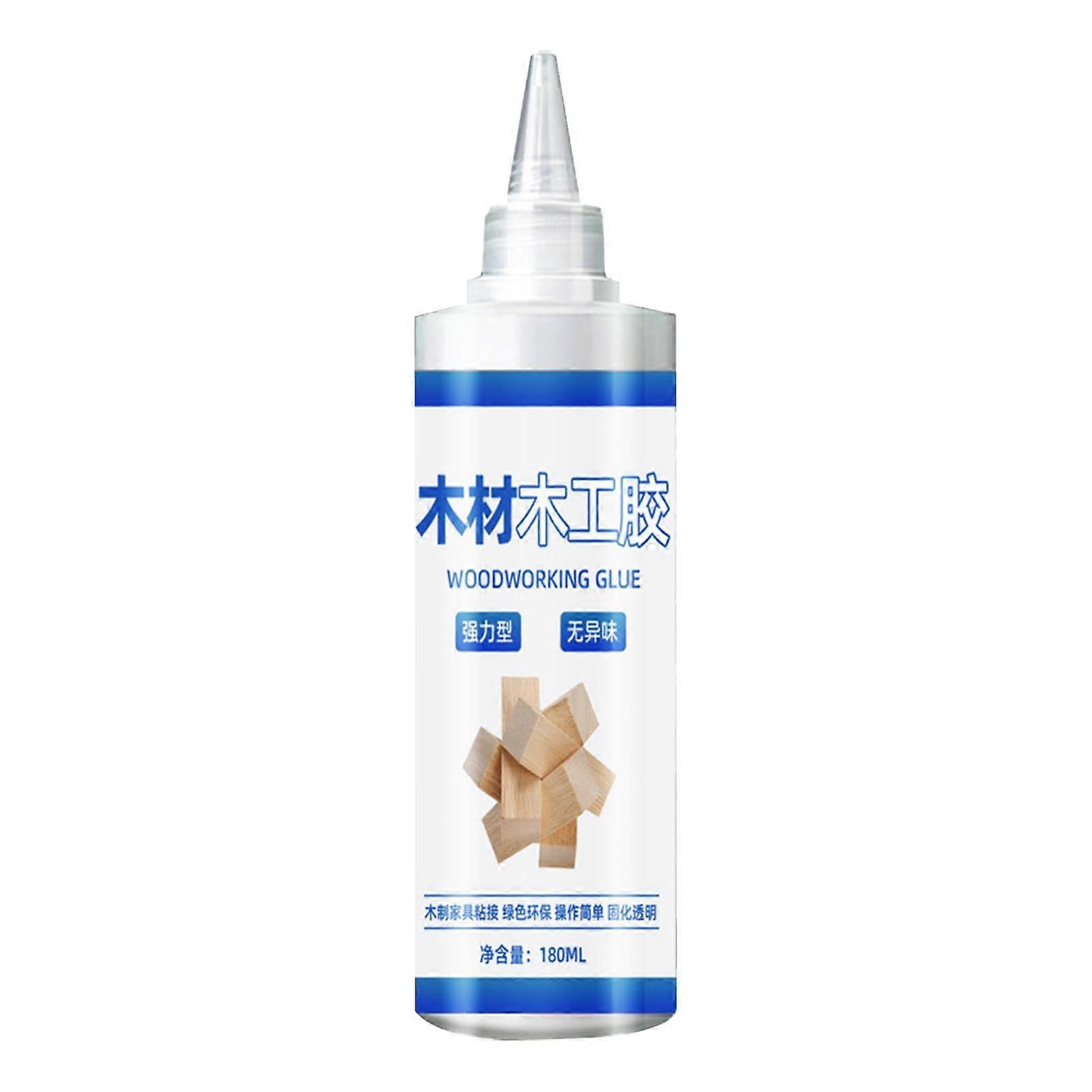 Clear Wood Glue 180 ml, Transparent, Safe, Professional for Woodworking, Family
