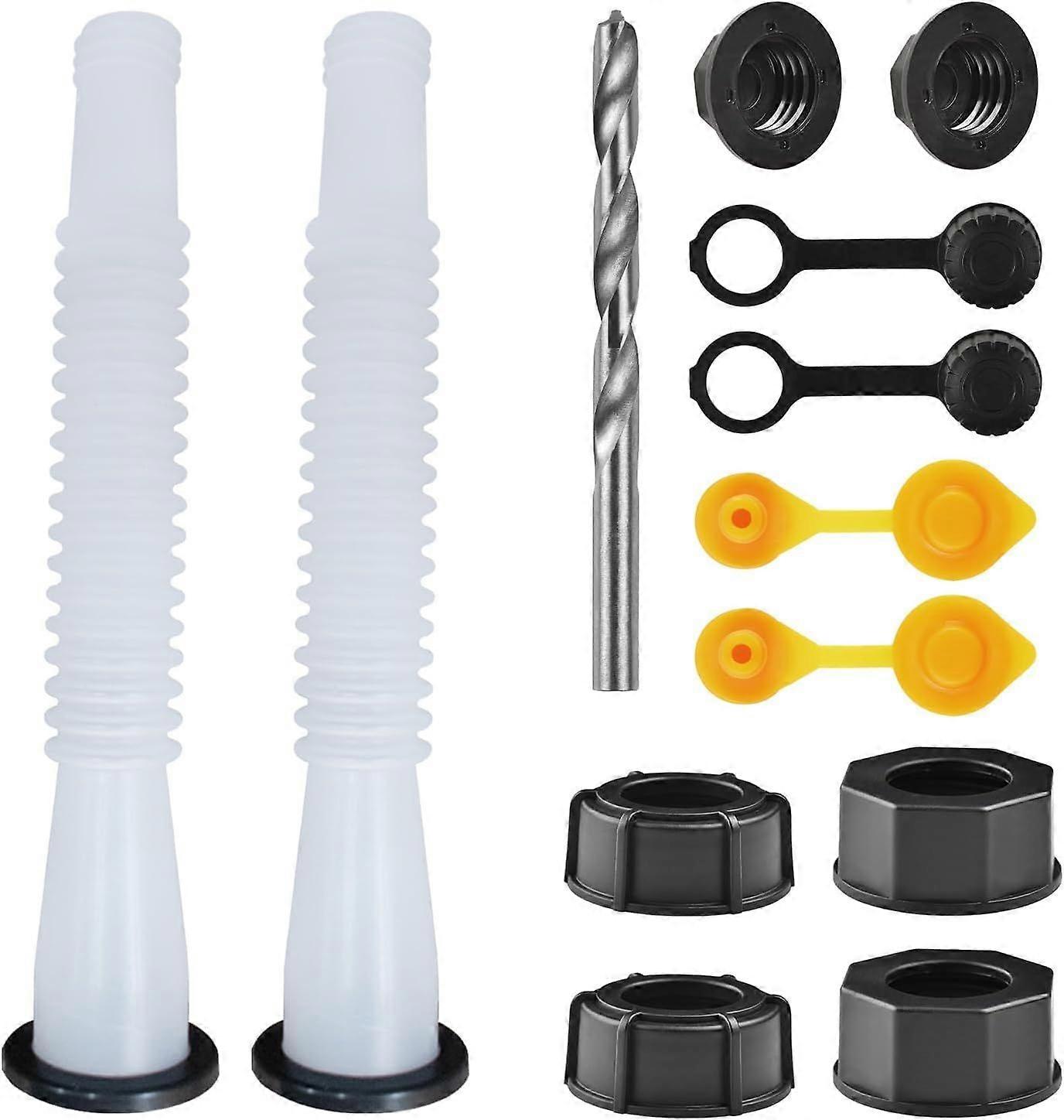 Gas Can Spout Replacement Kit, Gas Can Nozzle Replacement (2 Kit-White) All