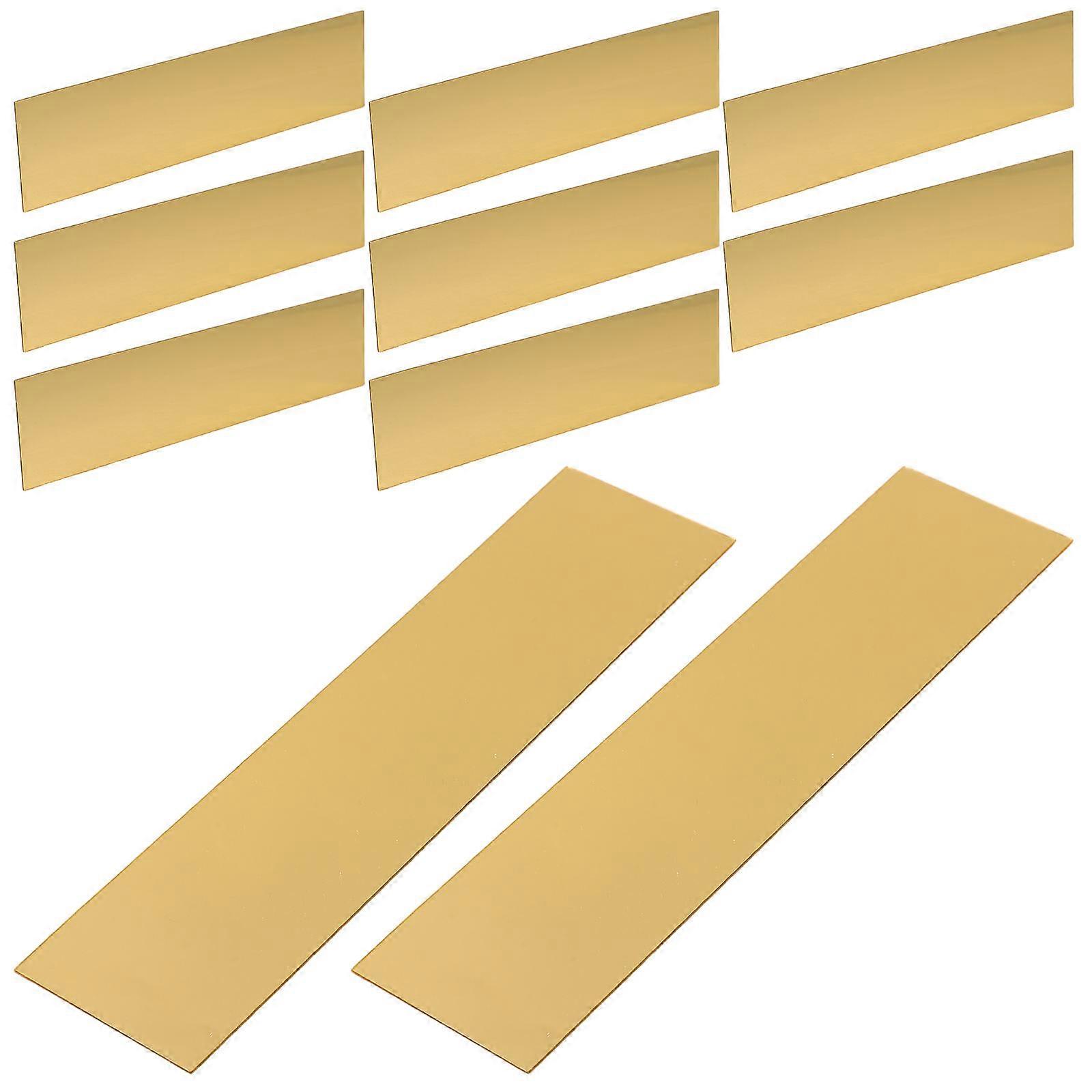 10Pack Mirror Trim Adhesive Strip For Tile Edge Molding In Dining Room Corridor And Home Decoration Golden Acrylic