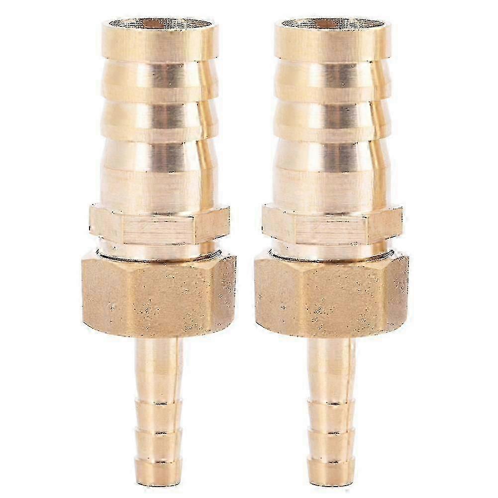 Brass Fitting Hose Barb Tail Reducer Plug Connector (2pcs, 6mm-16mm)