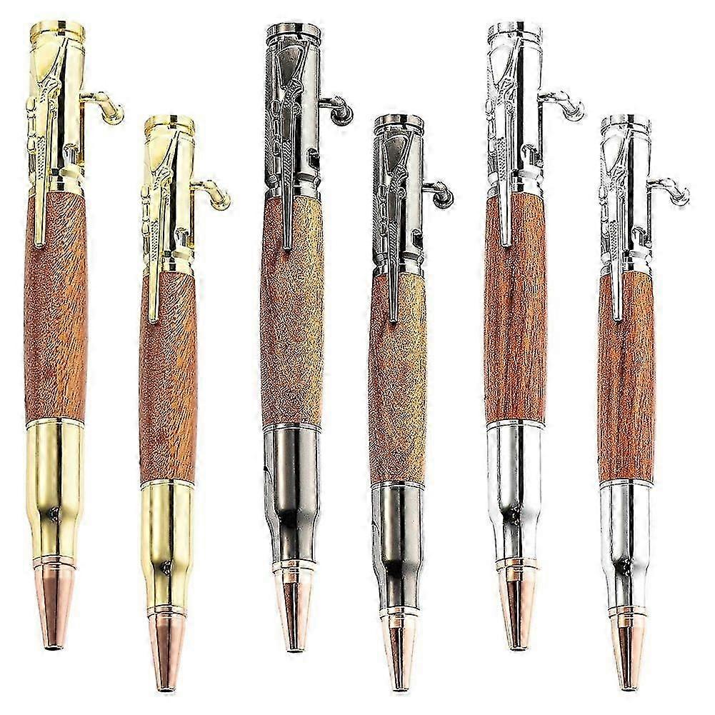 6 Bolt Action Pens, Woodworking Pen Set, Durableand Easy to Use, Pen Set, Pen Making Kit for DIY Crafting Home
