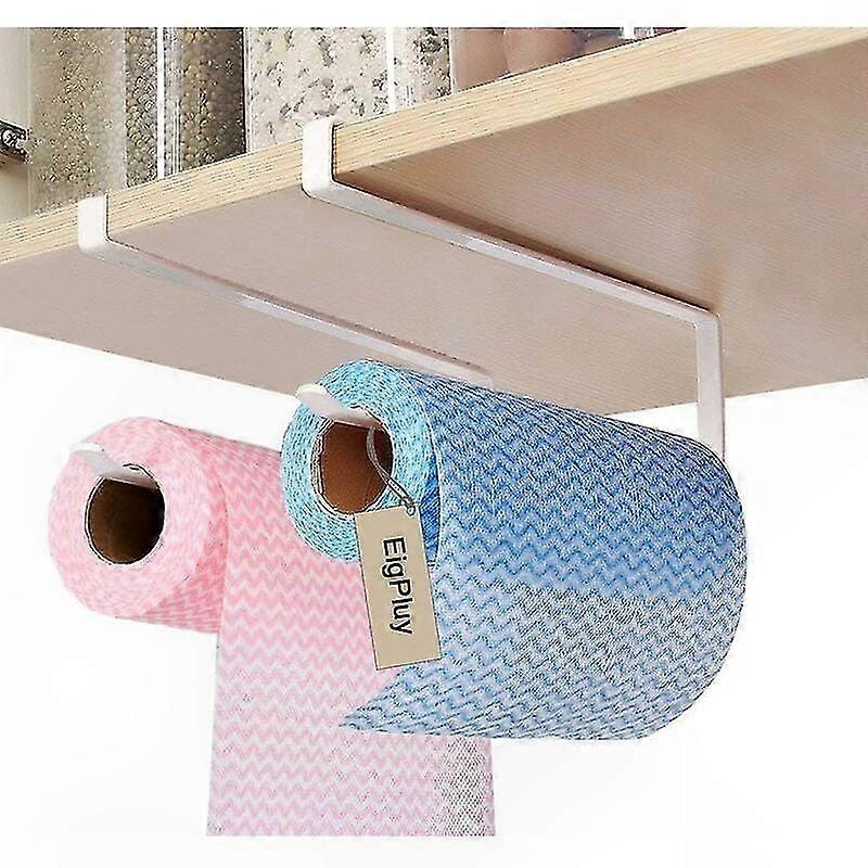 Under Cabinet Paper Towel Holder for Kitchen and Bathroom, No Drill Tissue Roll Dispenser, Space-Saving Design for Easy Access