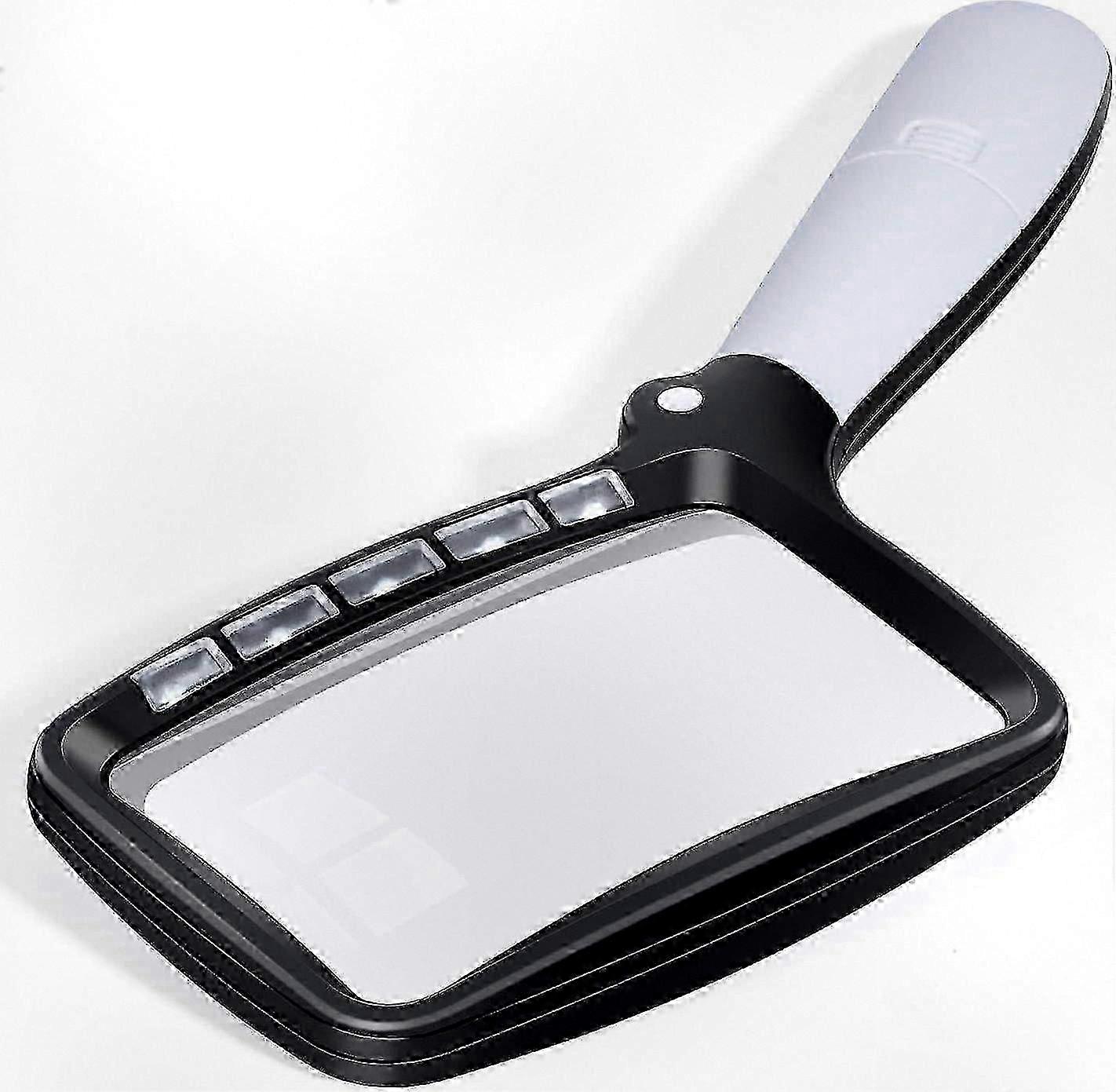 Rectangular LED Reading Magnifier with 2x Magnification for Enhanced Vision