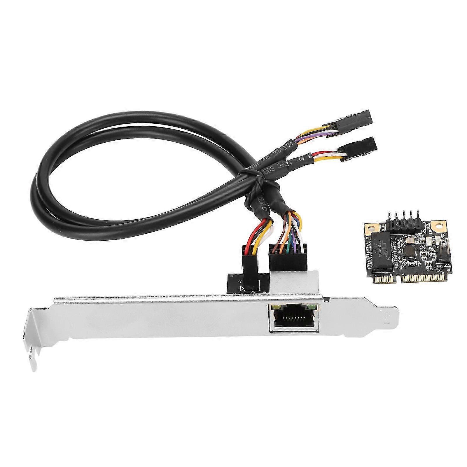 Mini PCI E Gigabit Ethernet Card 10Mbps 100Mbps 1000Mbps Free Drive RTL8111H Chip RJ45 PCI E Card for Desktop Computers SZRH A-DS