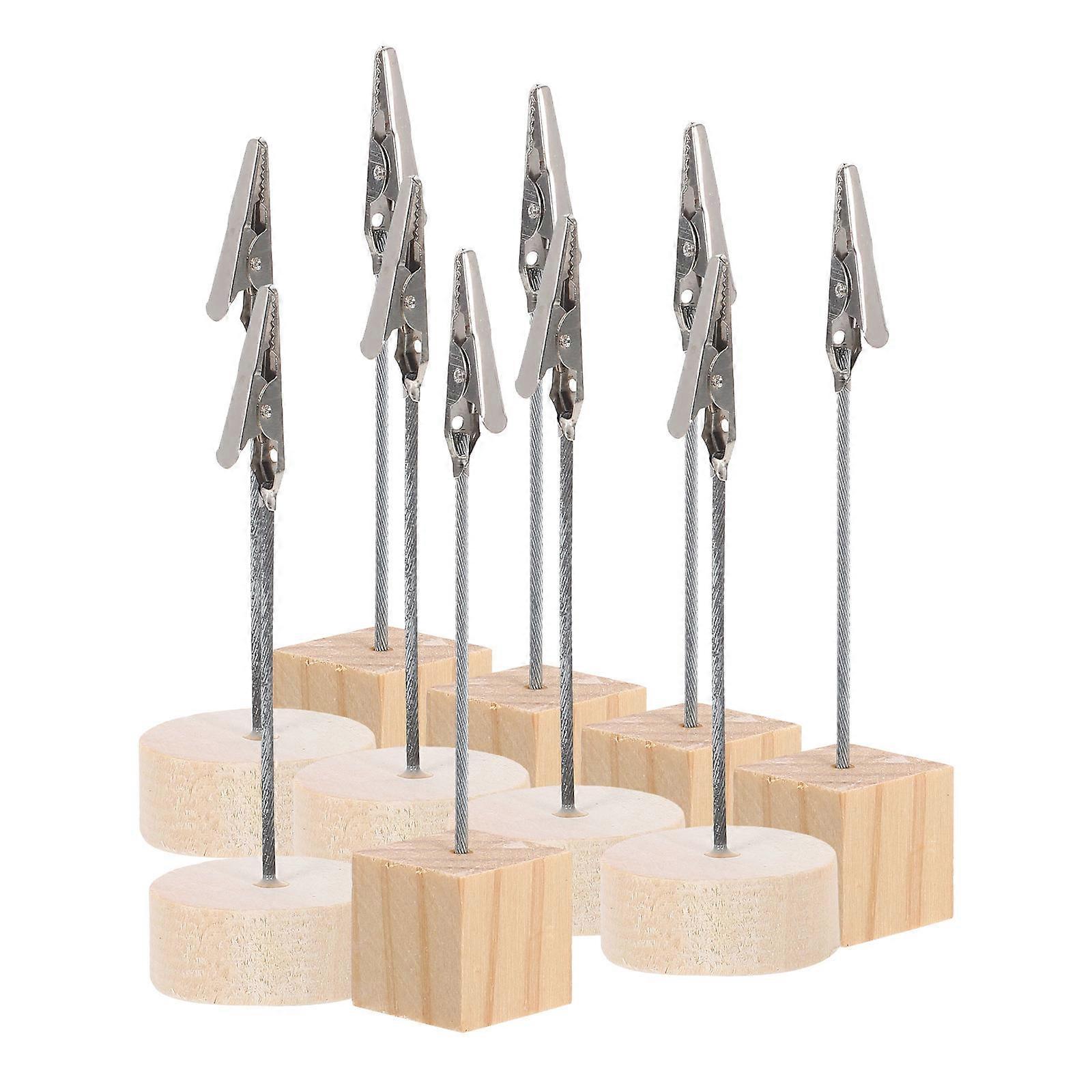 Tabletop Number Holders 20Pcs Rustic Design For Weddings Banquets Home Use Compact And Practical