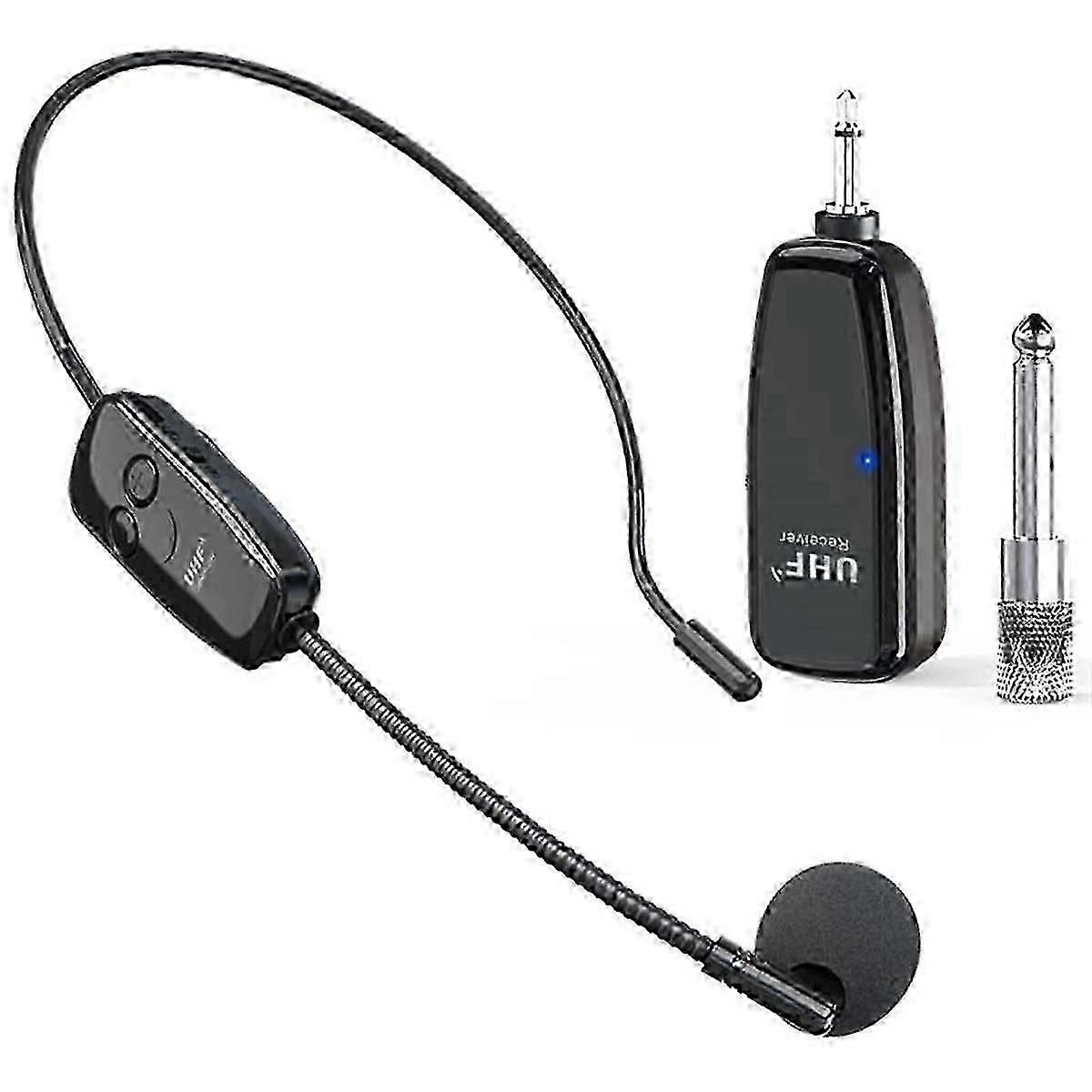 Wireless Headset Microphone for Teaching & Voice Amplifiers - Hands-Free Wireless Mic Headset