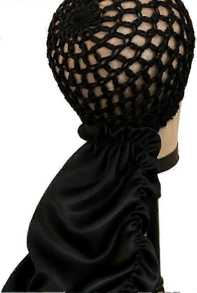 2 In 1 Wrap Cap Bonnet Reversible Adjustable, Adjustable Bonnet Hair Wrap for Sleeping, Keeps Silk P