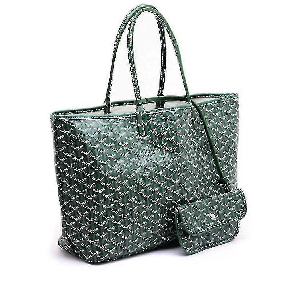 حقيبة حمل جلدية بو بريميوم للنساء: سعة كبيرة ، حقيبة شاطئ محمولة ومقاومة للماء مع جيوب لحمل الكتف