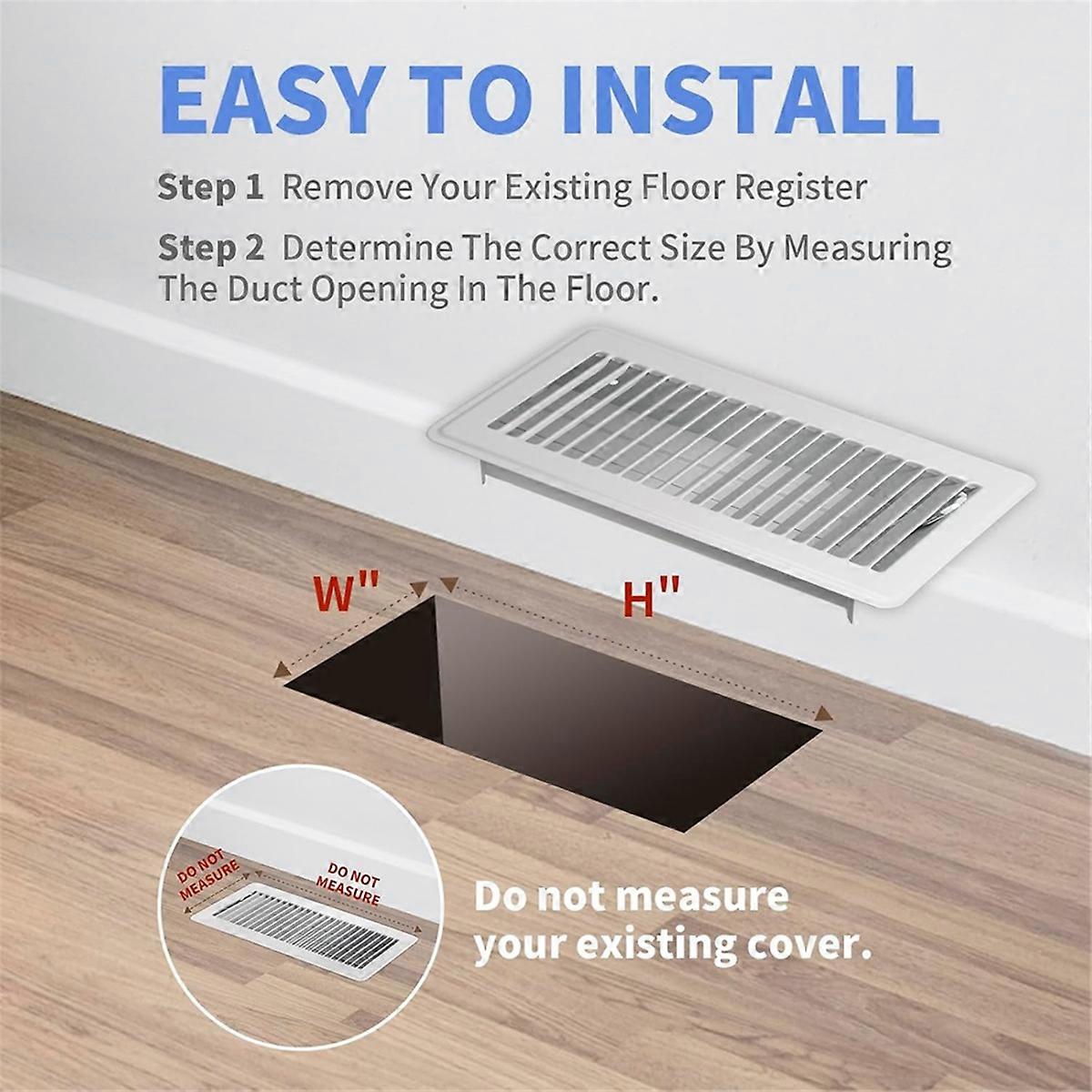 Floor Register,for Home Floor Walkable Floor Grates Air Vent Covers