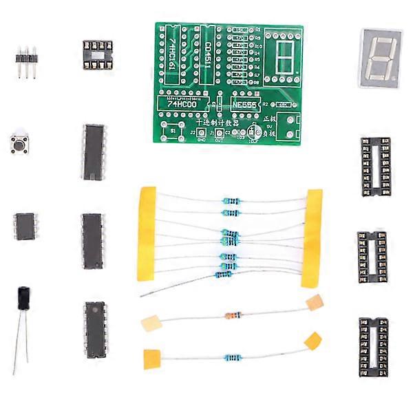 Decimal Counter Kit ABS Training Counter Parts Electronic Project Teaching Suit for Schools