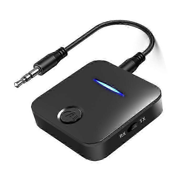 WB5 Bluetooth 5.0 2-in-1 Transmitter Receiver & 3.5mm AUX Audio Adapter for TV, PC & Car Speakers