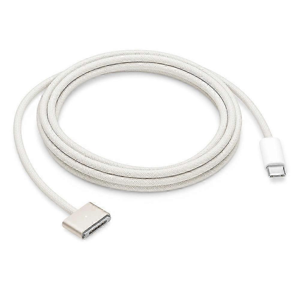 Para MacBook 2m 140W Compatível com MagSafe 3 Cabo Trançado USB-C para Cabo de Carregamento Magnético