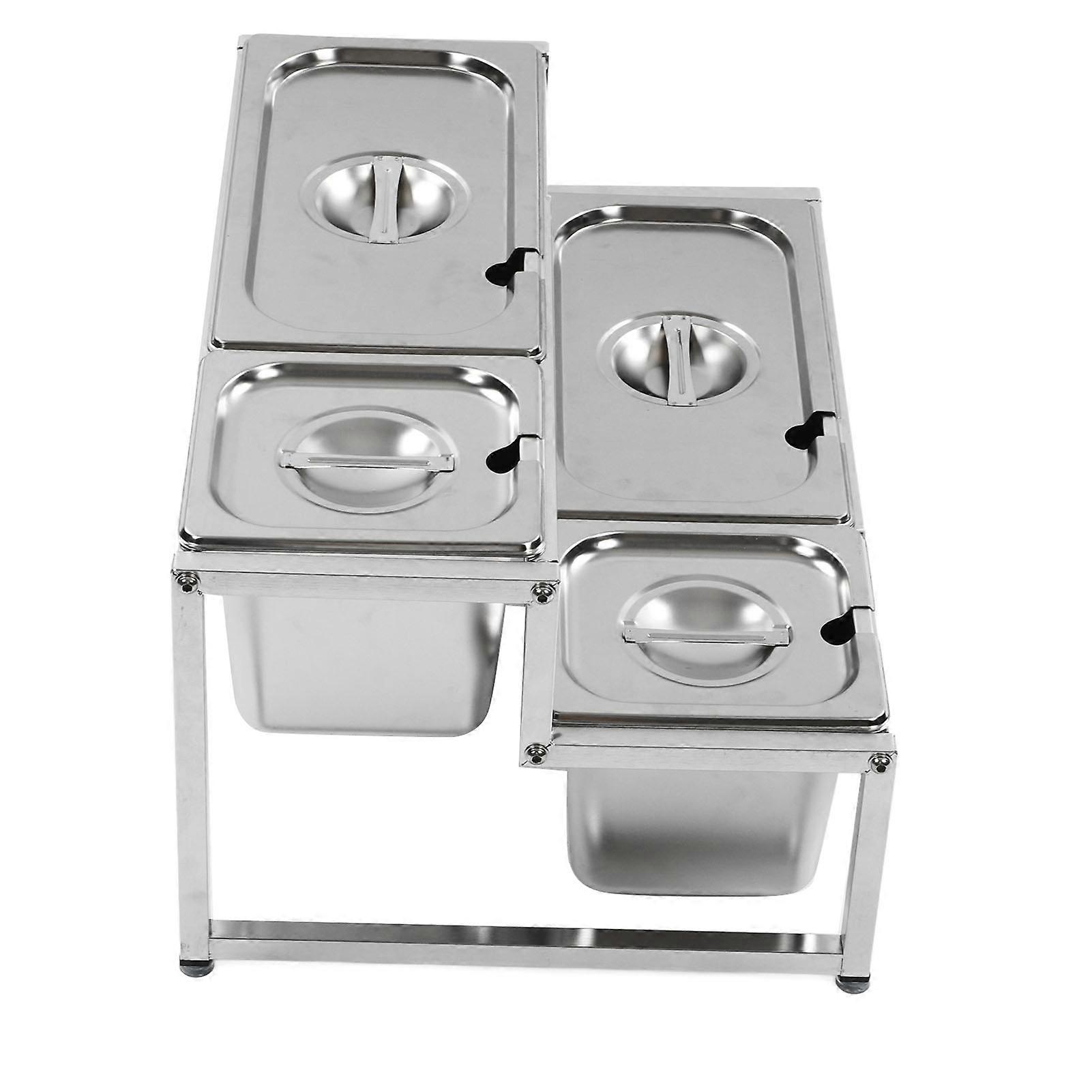 Spice Pots Set 2 Tier Stainless Steel Expandable Rust Resistant Type 21