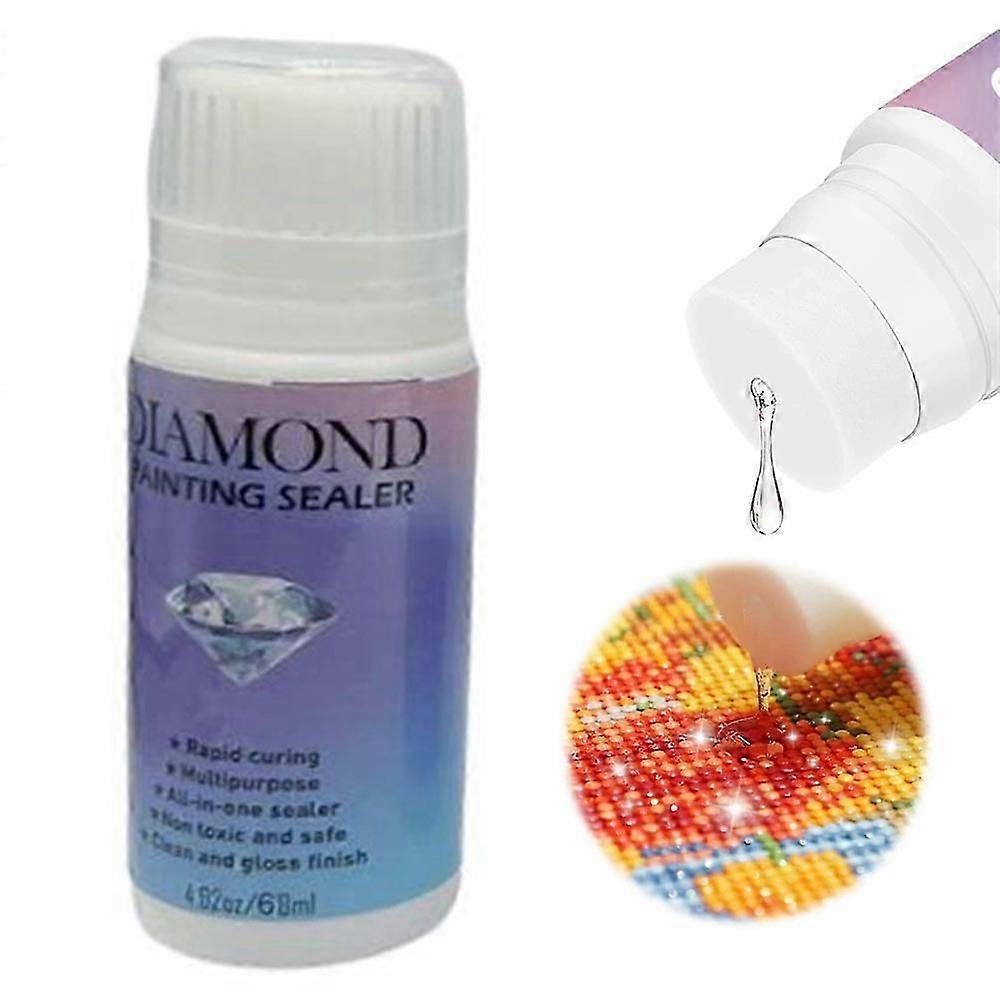 60/120ml Diamond Painting Sealer Glue Permanent Hold Shine Effect Sealer