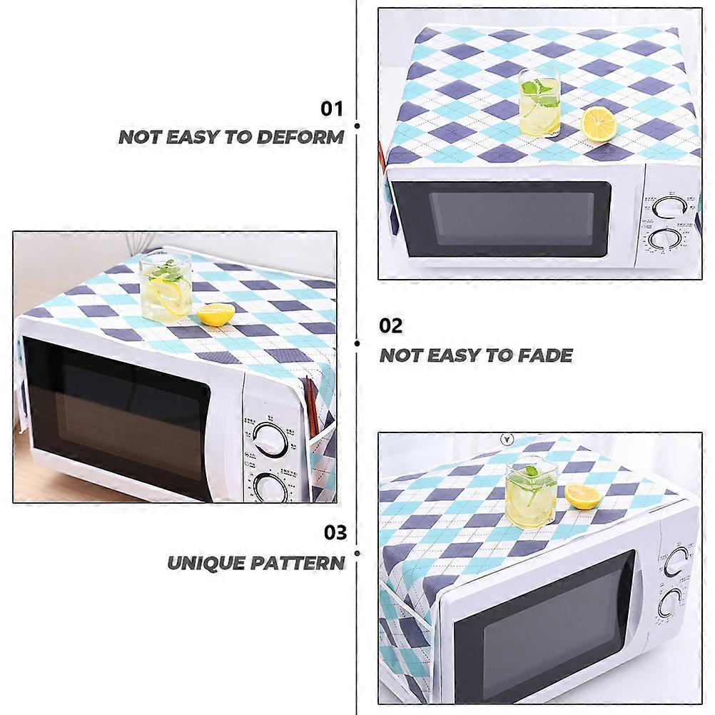 Microwave Oven Cover with Storage Pockets for Protection Made of EVA Multi Color 2pcs