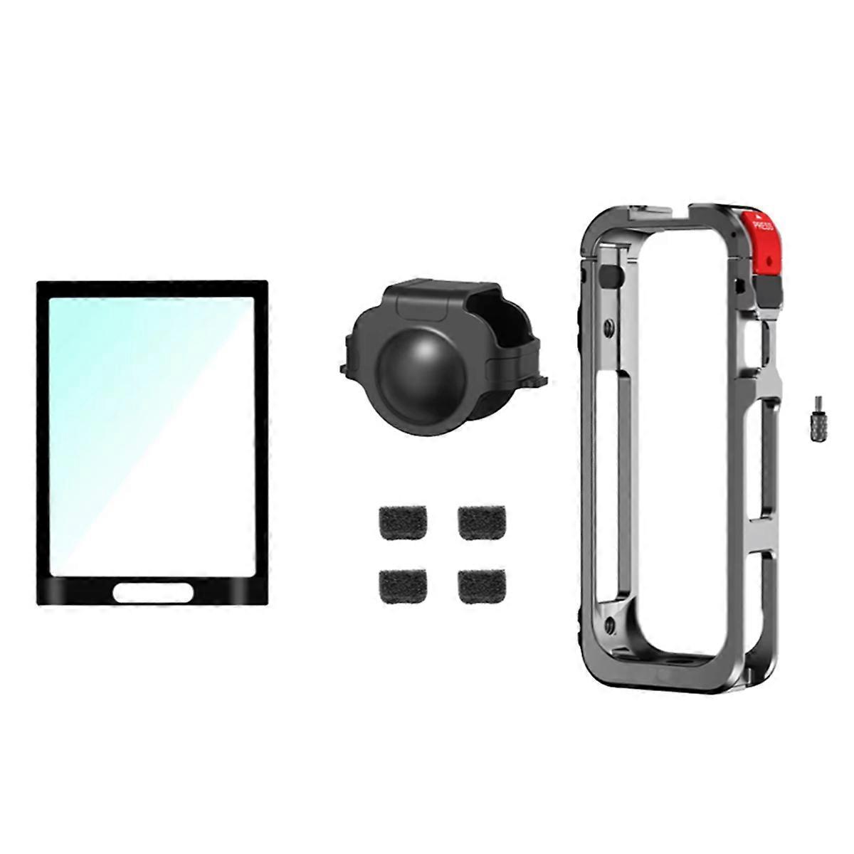 X5フレームアクセサリー用シリコンレンズカバー付きX5金属保護ケージハウジングフレーム