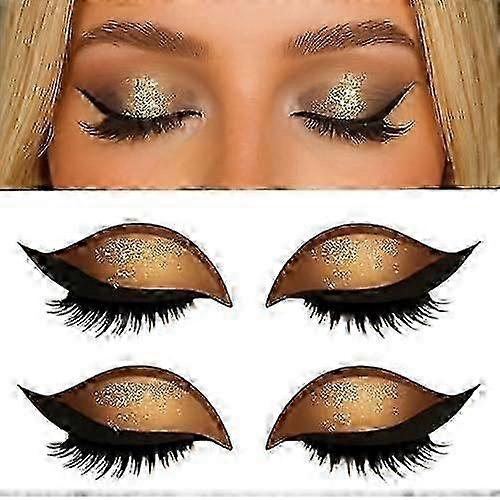 Eyelash patch and eyeshadow sticker 2-in-1 reusable for all eyes