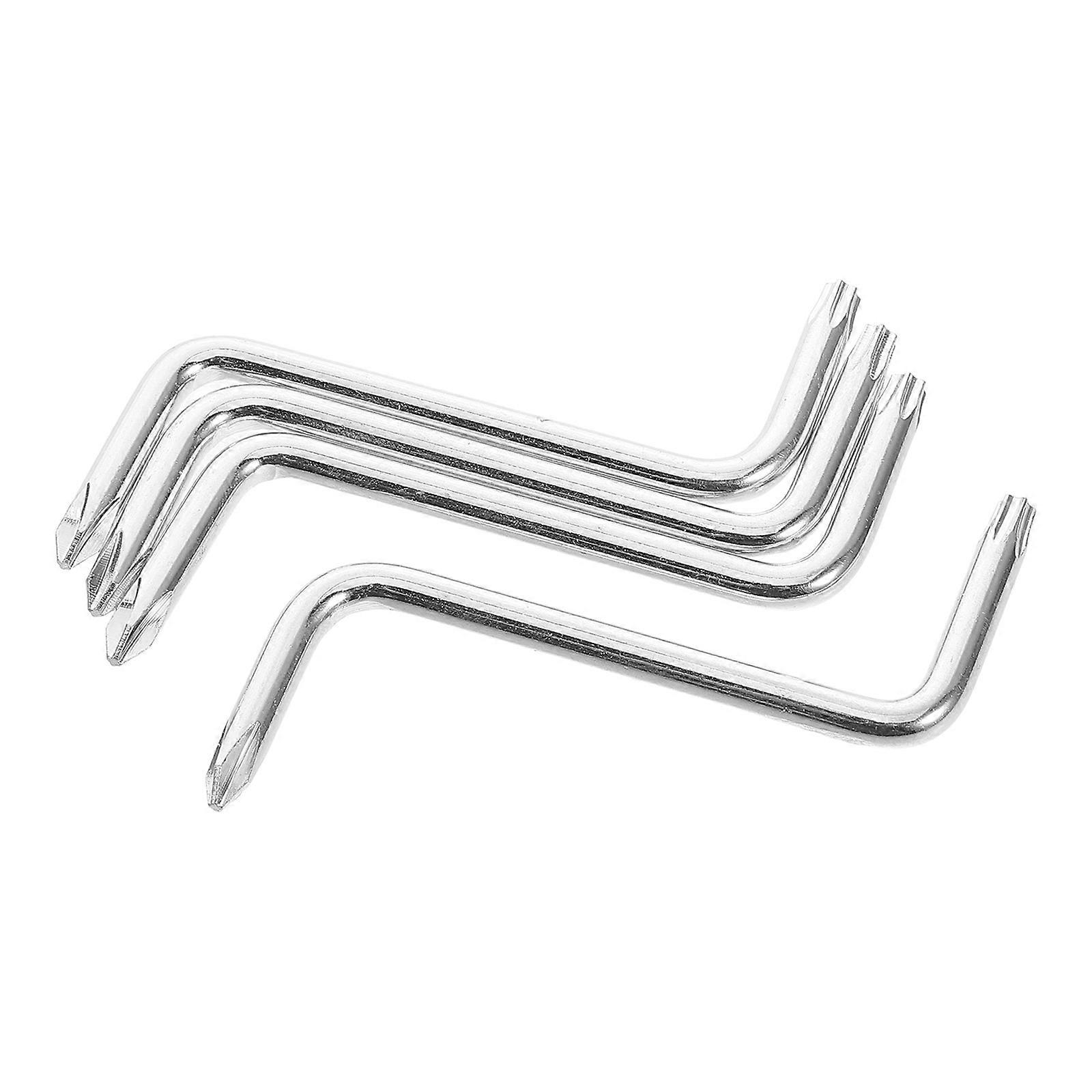 Right Angle Screwdriver Set For Tight Spaces Mechanics Diy Enthusiasts Ergonomic Handle Chrome Vanadium Steel 4Pcs