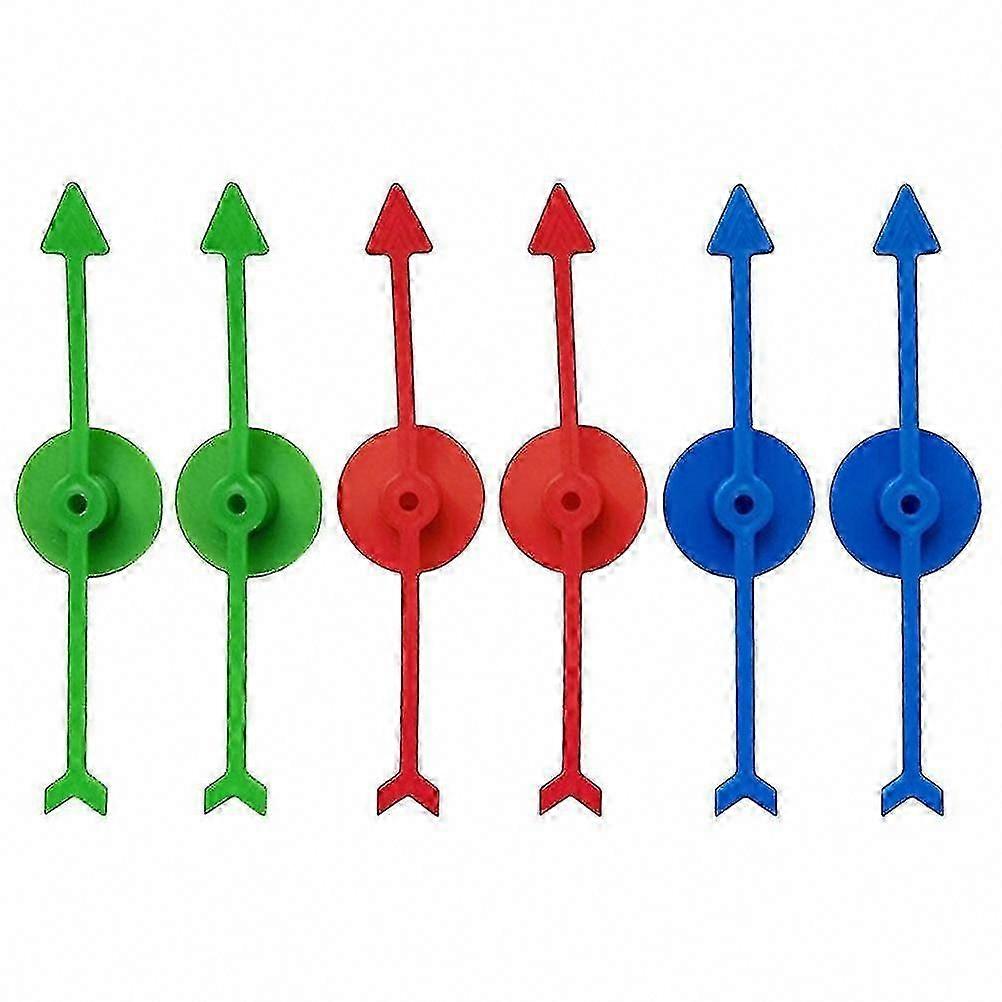 6pcs DIY Game Arrows Replacement Plastic Arrow Spinners Accessory for Board Game Pointers