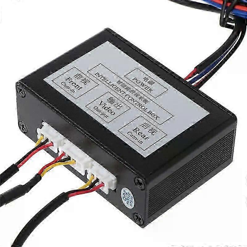 Reversing System Two-Way Control Box Front And Rear View With Manual Switch Channel Converter Car Parking Camera Video H9EE