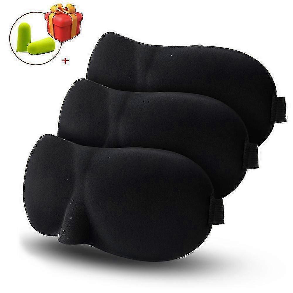 1/3 Pcs Sleep Mask Blindfold Sleeping Aid 3d Soft Memory Foam Eye Mask For Sleeping Travel Blockout Light Slaapmasker Eye Cover