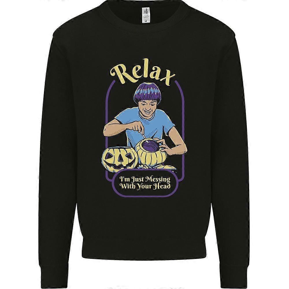 Moletom Masculino Halloween Mexendo com Sua Cabeça Satira Estilo Jumper A060