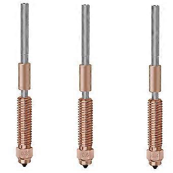 Verbesserte Düse für High-Flow-Druck, K1-Schnellwechseldüse für K1 Max K1C V3 3D-Drucker-Hotend, 0,4 mm, 0,6 mm, 0,8 mm