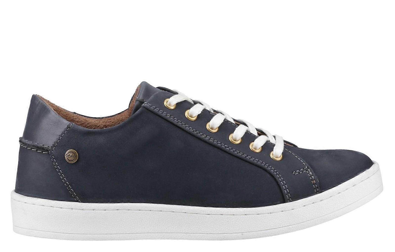 Cotswold Radcot Leather Trainers Navy