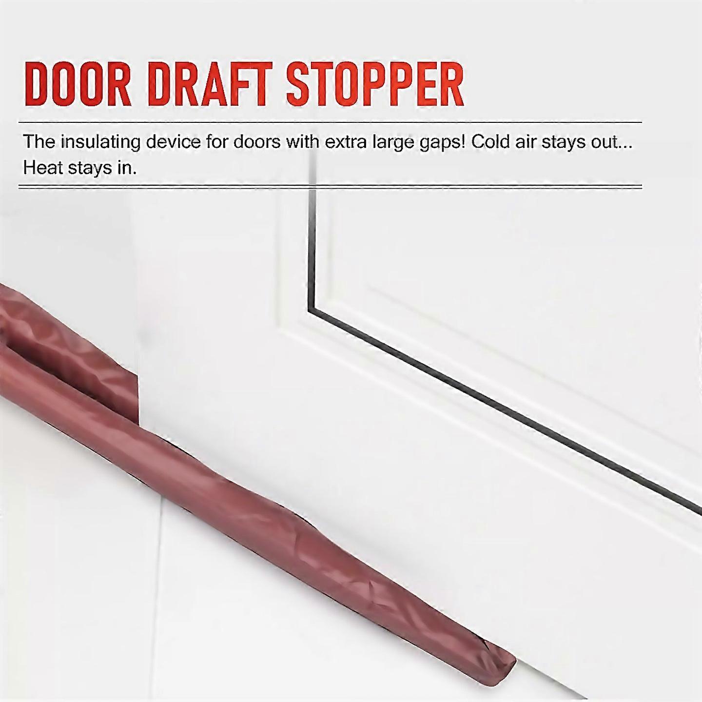 For Twin Door Draft Dodger Guard Stopper Energy Saving Protector Doorstop