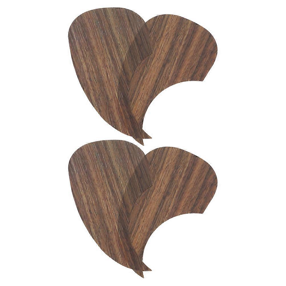 Wood Grain Guitar Pickguard for Acoustic Guitar Protects with 12Pcs