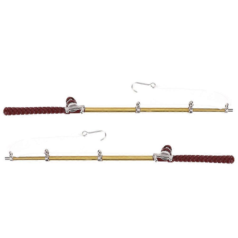 Compact Shape Fishing Rod Decoration For Miniature Scene Design Featuring Micro-Landscape Design 2Pcs