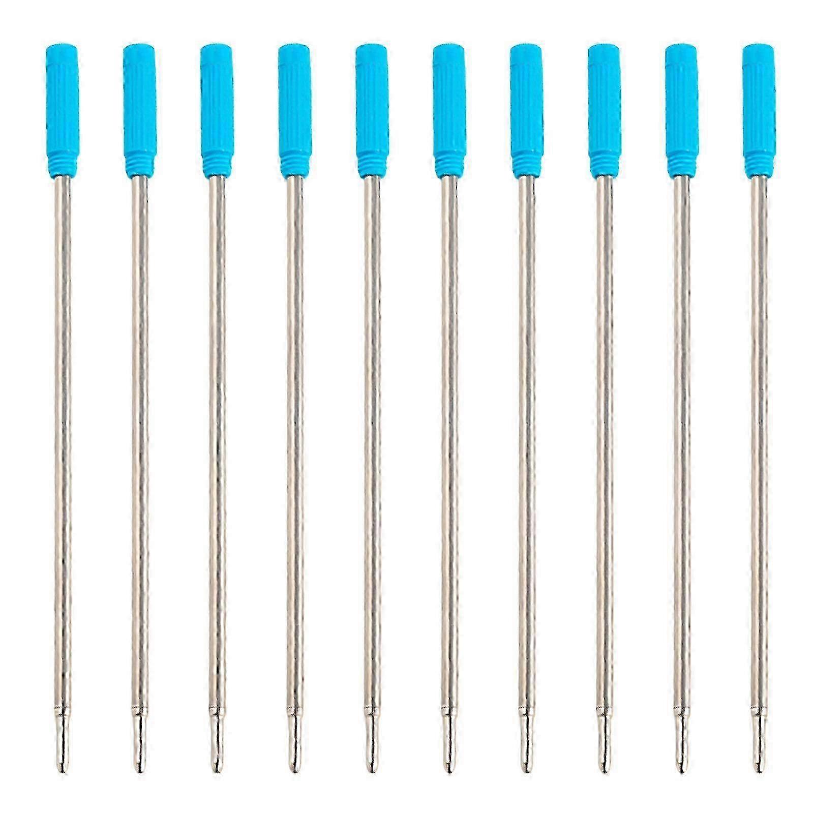 Blue ink pen refills for ballpoint pens with smooth writing