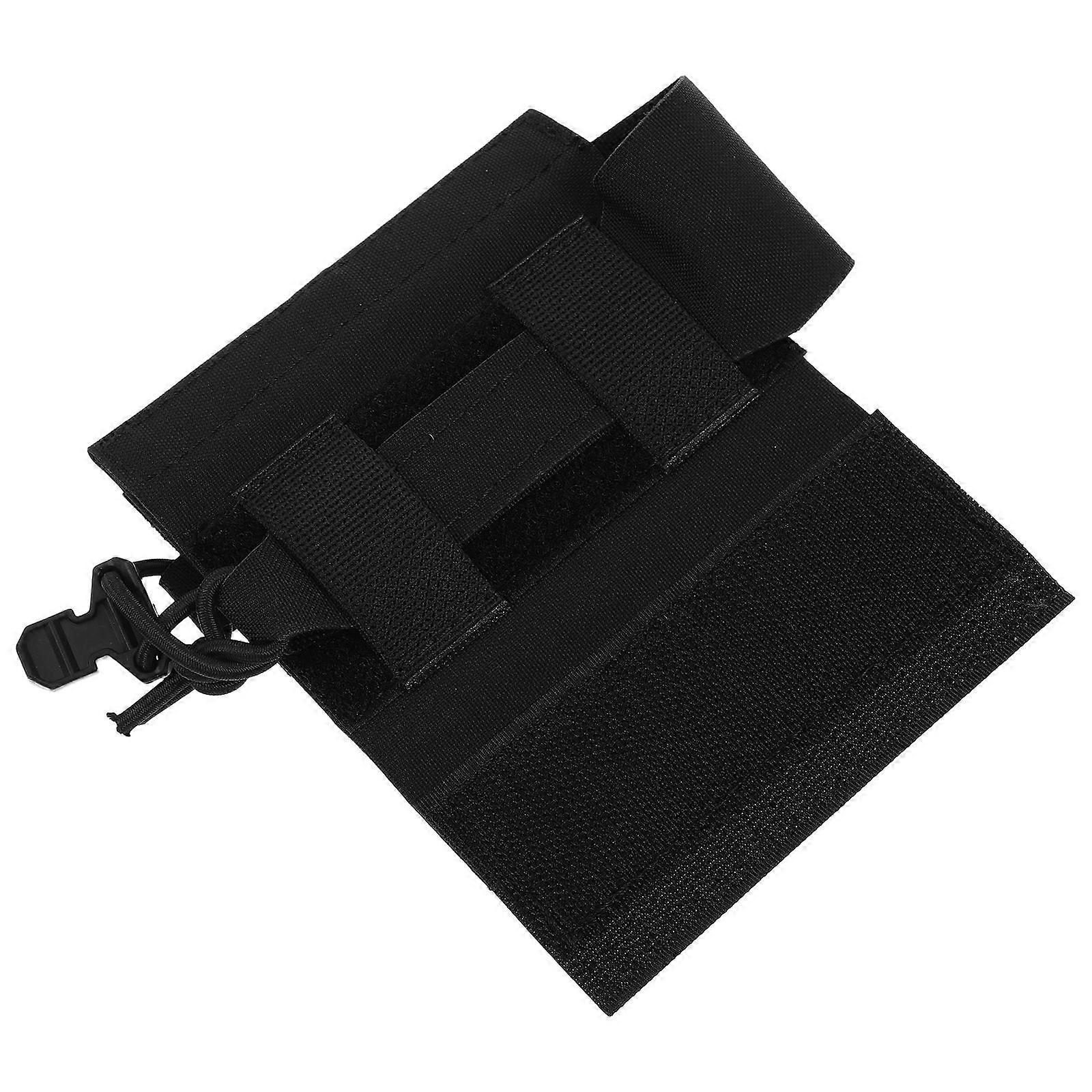 Plate Carrier Placard Tactical Pouch Bag For Training Gear Storage Rectangular Nylon Black 1Set