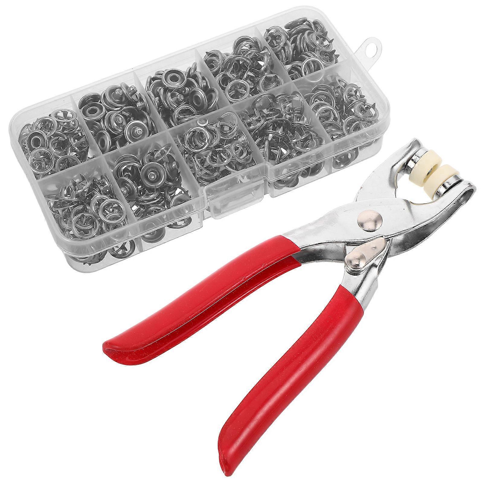 Snap Fasteners Kit for Crafting Five Claw Buckle Pliers Tool Set