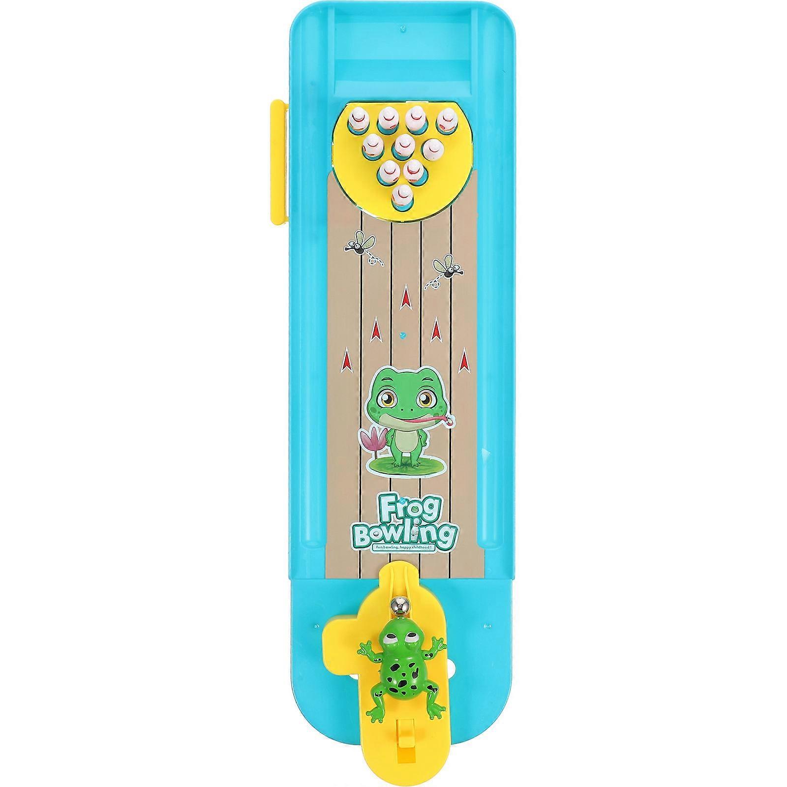 Frogs Bowling Toy Desktop Mini Bowling for Parent-Child Interactive Play 2Sets