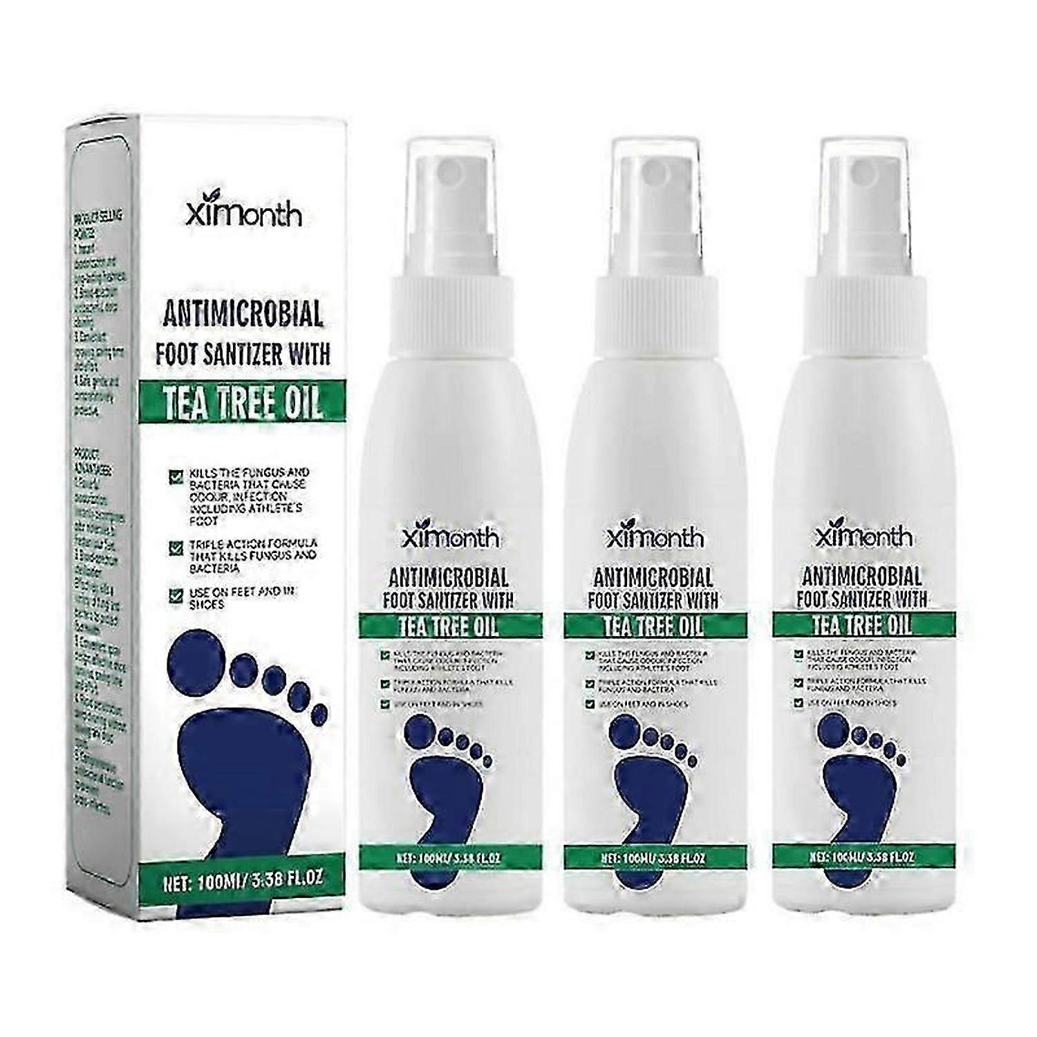 1/2 / 3 قطعة بخاخ مطهر القدم بزيت شجرة الشاي ، رذاذ القدم بزيت شجرة الشاي